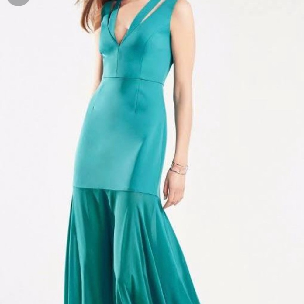 BCBG emerald gown